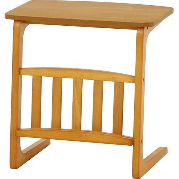 不二貿易 サイドテーブル マガジンラック付 ルレーヴェ Table-16-5534 10632 【代...