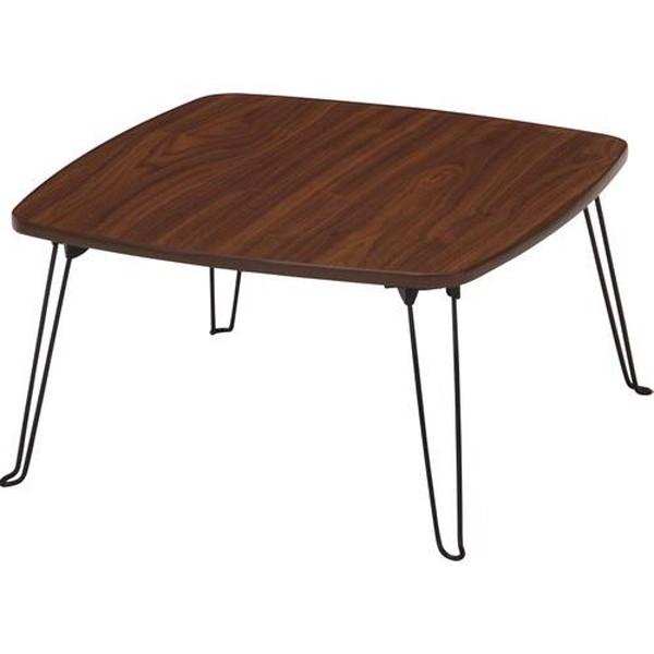 不二貿易 ローテーブル 角60 BR P601BR 10860 【代引・日時指定・キャンセル不可・北...