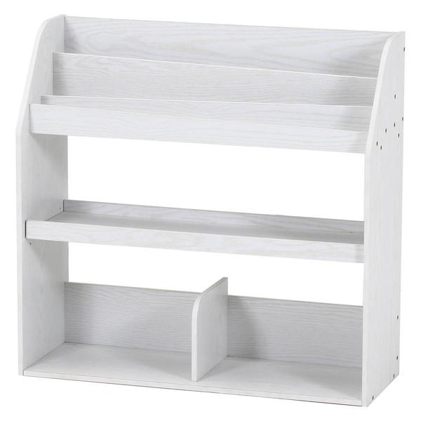 不二貿易 ブックラック 80幅 オークWH 商品CD51497 【代引・日時指定・キャンセル不可・北...