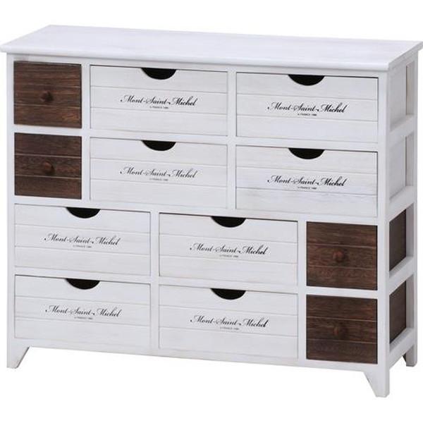 不二貿易 アンティークチェスト 4段 L ミッシェル2 L11A-6148 38049 【代引・日時...