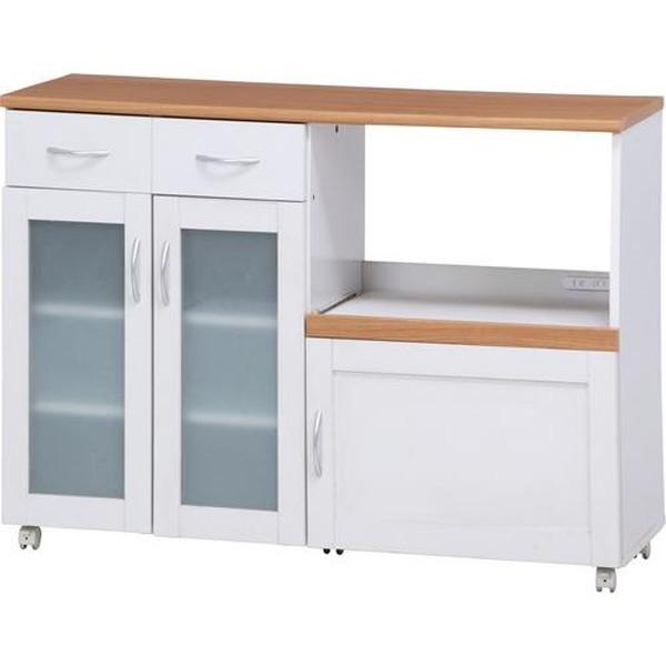 不二貿易 キッチンカウンター サージュ WH×NA 120幅(96820) 2019-1009-04...