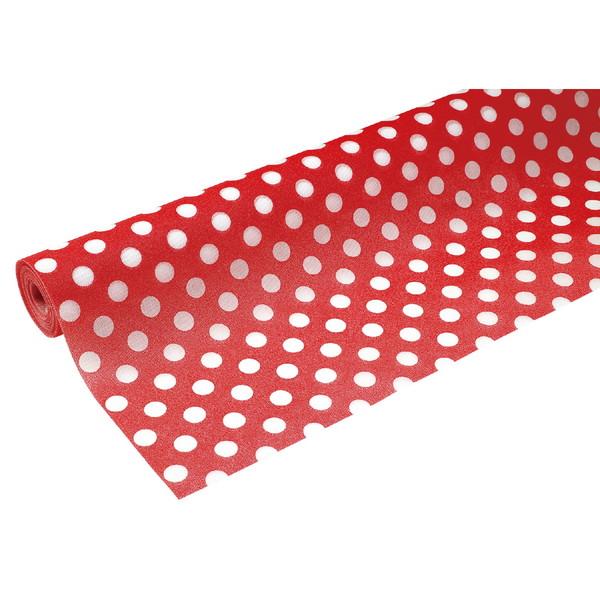 ARTEC アーテック カラー不織布 １０ｍ巻 水玉 赤 素材 その他 15098 -お取り寄せ品-