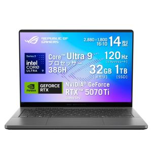 ゲーミングノートパソコン ASUS ROG Zephyrus G14 GU405AR GU405AR-U9R5070TIG エクリプスグレー 14型 メモリ32GB SSD1TB 1166-0199291501072-ds