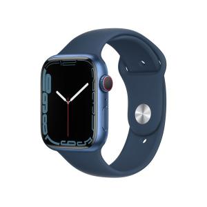 アップル Apple Watch Series 7 GPS+Cellularモデル 45mm MKJT3J/A 本体 新品 アップルウォッチ アビスブルースポーツバンド 6501-2210070334280