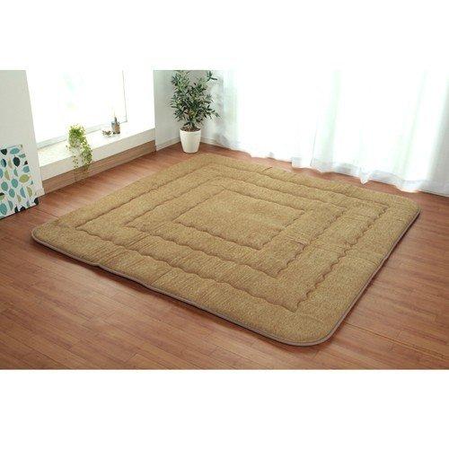 イケヒコ こたつ布団 長方形大 撥水ラグ ふっくらタイプ ベージュ 約190×240cm 無地 ベー...