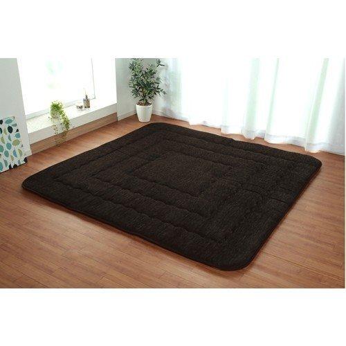 イケヒコ こたつ布団 長方形大 撥水ラグ ふっくらタイプ ブラウン 約190×240cm 無地 ブラ...