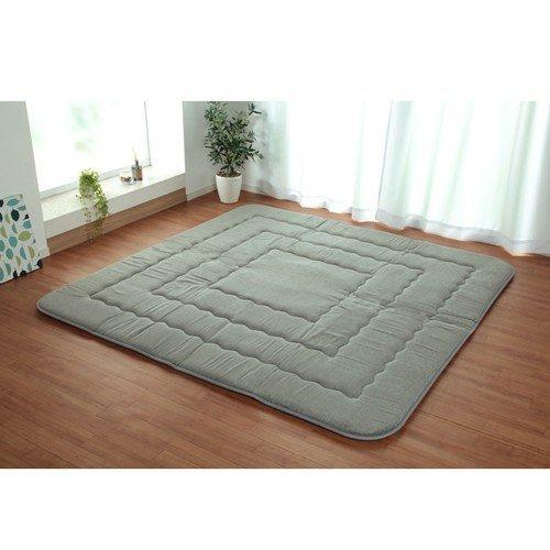 イケヒコ こたつ布団 長方形小 撥水ラグ ふっくらタイプ グレー 約130×190cm 無地 グレー...
