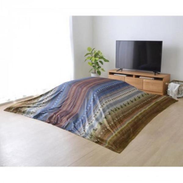 イケヒコ ギャッベ柄 こたつ布団 上掛け 長方形 掛け単品 マルチ 約210×290cm ギャベ マ...