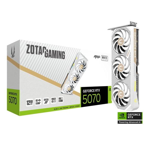 グラフィックボード ZOTAC GAMING GeForce RTX 5070 AMP White ...