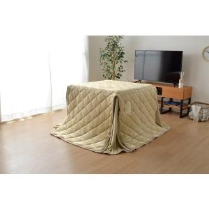 イケヒコ こたつ布団 正方形 ダイニング用こたつ布団 ベージュ 約235×235cm カジュアル ベージュ 9845709  -お取り寄せ品-｜applied-net