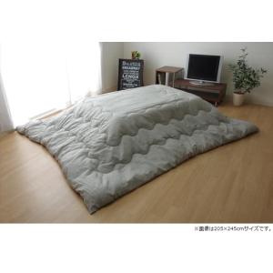 イケヒコ こたつ布団 長方形 掛け単品 デニム 「先染めデニムIT」 グレイ 約205×245cm(...