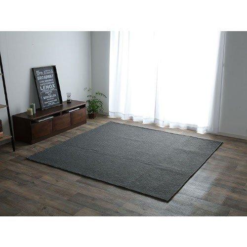 イケヒコ ラグ カーペットマット 1.5畳 ジャガード ブラウン 約130×185cm(ホットカーペ...