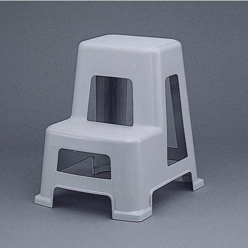 アイリスオーヤマ 2段踏み台 NF-560 ライトグレー 0501-4905009042449-ds...