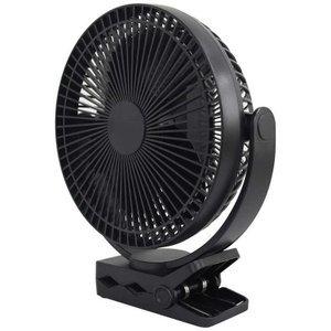 トップランド どこでもFAN　２WAYクリップ ブラック SF-DFP10 BK ブラック 羽根径17cm｜applied-net