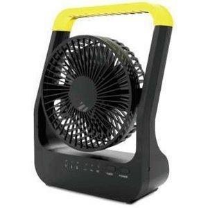 トップランド どこでもFAN　ホーム＆アウトドア ブラック SF-DF35 BK ホワイト 羽根径12cm｜applied-net