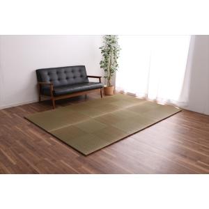 イケヒコ 純国産 置き畳 ユニット畳 「シンプルノア」 ブラウン 82×82×1.7cm(9枚1セット) 軽量タイプ シンプル ブラウン 8604440  -お取り寄せ品-｜applied-net