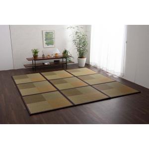 イケヒコ 置き畳 ユニット畳 「ニール」 ブラウン 82×82×1.7cm(12枚1セット) 軽量タイプ シンプル ブラウン 8629650  -お取り寄せ品-｜applied-net