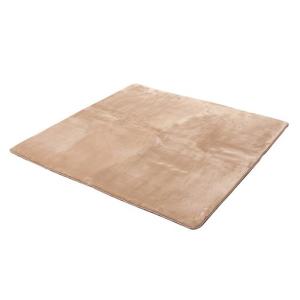 イケヒコ ボリュームタイプ ラグカーペット 「MAXリラCE」 ベージュ 130×185cm(中材:ウレタン18mm) シンプル ベージュ 3948409  -お取り寄せ品-｜applied-net