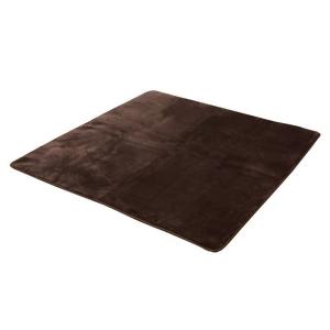 イケヒコ ボリュームタイプ ラグカーペット 「MAXリラCE」 ブラウン 130×185cm(中材:ウレタン18mm) シンプル ブラウン 3948459  -お取り寄せ品-｜applied-net