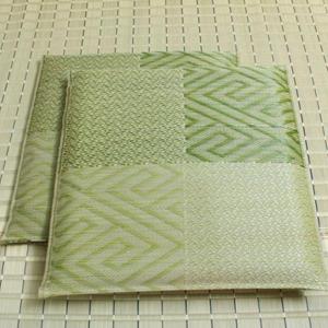 イケヒコ 純国産 織込千鳥 い草座布団 「五風 2枚組」 グリーン 約55×55cm×2P 和風 グリーン 3127960  -お取り寄せ品-｜applied-net