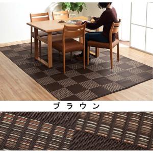 イケヒコ ラグ 洗える PPカーペット 「ウィード」 ブラウン 本間6畳(約286.5×382cm) モダン ブラウン 2117016  -お取り寄せ品-｜applied-net