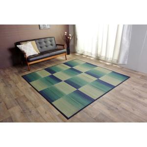 イケヒコ い草ラグ おしゃれ コンパクト シンプル カーペット 「DXモーセ」 ブルー 約135×180cｍ シンプル ブルー 8186910  -お取り寄せ品-｜applied-net
