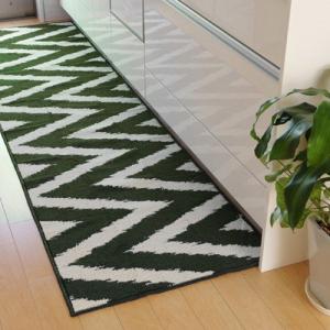 イケヒコ キッチンマット 「ベイク」 グリーン 約65×270cm 北欧 グリーン 2047459  -お取り寄せ品-｜applied-net