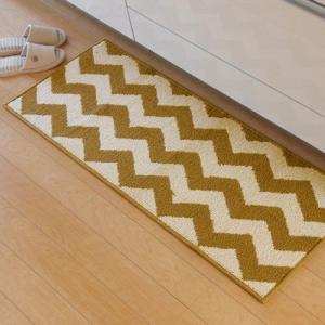 イケヒコ キッチンマット 「ウェイク」 イエロー 約45×252cm 北欧 イエロー 2047539  -お取り寄せ品-｜applied-net