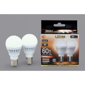 アイリスオーヤマ LED電球 E17 広配光2P 電球色 60形（760ｌm） LDA8L-G-E17-6T52P - 0501-4967576300612-ds -お取り寄せ品-｜applied-net