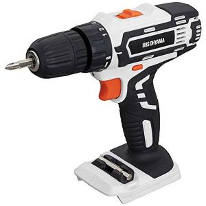 アイリスオーヤマ 充電式ドライバドリル１８Ｖ（本体のみ） JCD25-Z ホワイト 0501-4967576545280-ds -お取り寄せ品-｜applied-net
