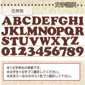フェルトアルファベット・数字ワッペン 大 ・ ...の詳細画像3