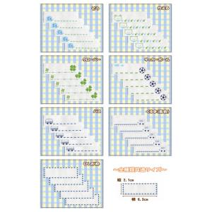 ネームラベル5枚セット ・ 青色 ・ にじみ防...の詳細画像1