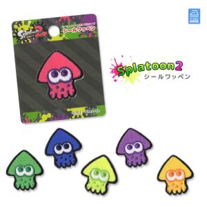 スプラトゥーン2 イカした刺繍シールワッペン ・ Splatoon2 刺繍 ゲームキャラクター かわいい ネオンカラー アイロン接着対応