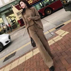 人気満点 ニットセットアップニットパンツレディース秋冬トップスカットソー冬服秋服30代40代 オールインワン セットアップ Www Tukuba F Co Jp