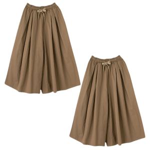 ガウチョパンツ 3色選べる 2枚セット ワイド...の詳細画像3