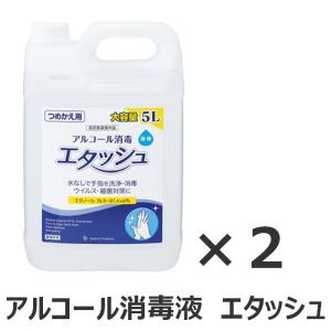 【※法人様限定・屋号必須】エタッシュ 手指 消毒液 つめかえ用（5L×2本）送料無料（※北海道別途送料/※沖縄県・離島出荷不可）大容量｜apralliance