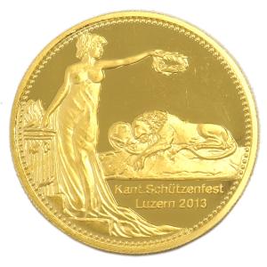 中古AB/使用感小 スイス 現代射撃祭記念 純金 コイン 500フラン金貨 2013年 ルツェルン 24金 K24 硬貨 貨幣   20417082｜aprewith