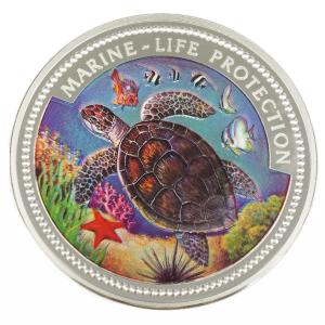 中古A/美品 貨幣 パラオ 20ドル 銀貨 海洋生物シリーズ 亀 155.9g 記念硬貨 1998年 コイン   20441663｜aprewith