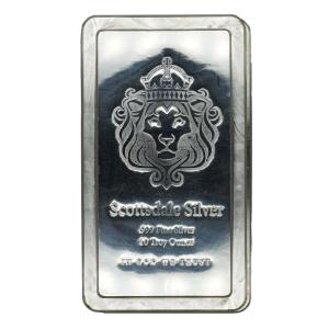 純銀 スコッツデール インゴット バー 10オンス 10oz 銀 銀地金 品位999 シルバー バー 1キロ SV1000 SILVER BAR Scottsdale