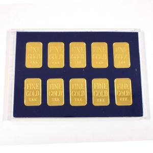 純金 インゴット 24金 10g ×10個セッ...の詳細画像1