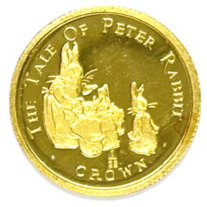 ピーターラビット 金貨 コイン 純金 1/25オンス 1/25oz 1994年 イギリス領ジブラルタル 24金 K24 硬貨 メダル