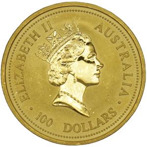 中古AB/使用感小 貨幣 カンガルー 金貨 純...の詳細画像1