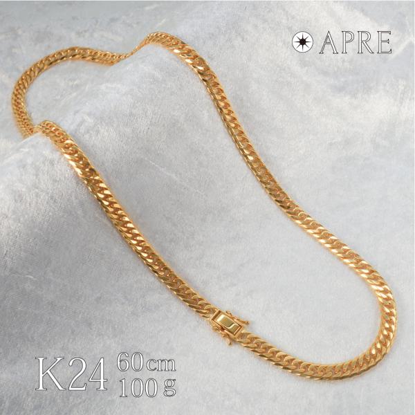 純金 喜平 ネックレス 24金 W6面 60cm 100g キヘイ ダブル6面 6面ダブル 造幣局検...