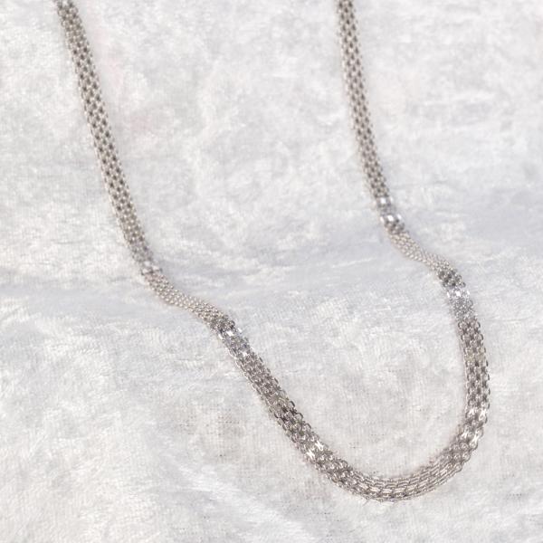 Pt850 ネックレス ビスマルク Pt850 ネックレス 40cm ビスマルクチェーン プラチナ8...