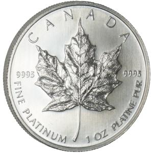 1個売り】 コイン空枠パーツ PT850 プラチナ メイプルリーフプラチナ貨