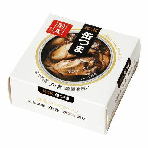 国分 K&amp;K 缶つま 広島県産 かき燻製油漬け 60g ×6 メーカー直送