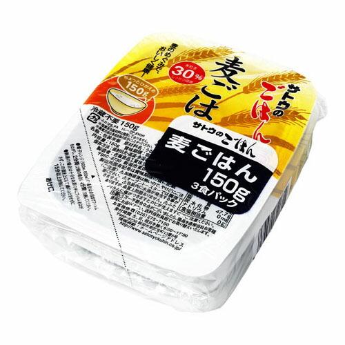 サトウ食品 サトウ サトウのごはん 麦ごはん 150g×3 ×12 メーカー直送