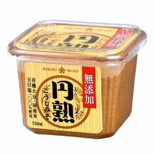 ひかり味噌 無添加 こうじ円熟 カップ 750g ×8 メーカー直送