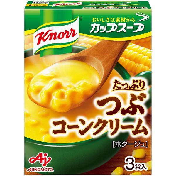 味の素 クノール カップスープ つぶたっぷりコーンクリーム 3袋 ×10 メーカー直送