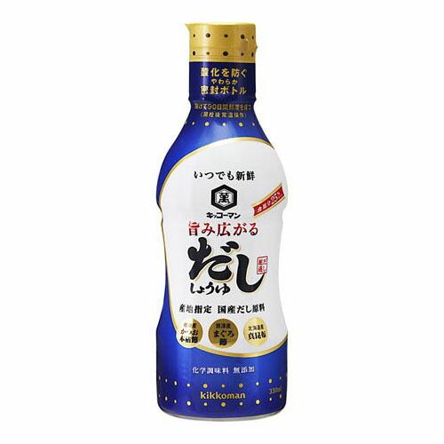 キッコーマン 新鮮旨み広がるだししょうゆ 330ml ×12 メーカー直送
